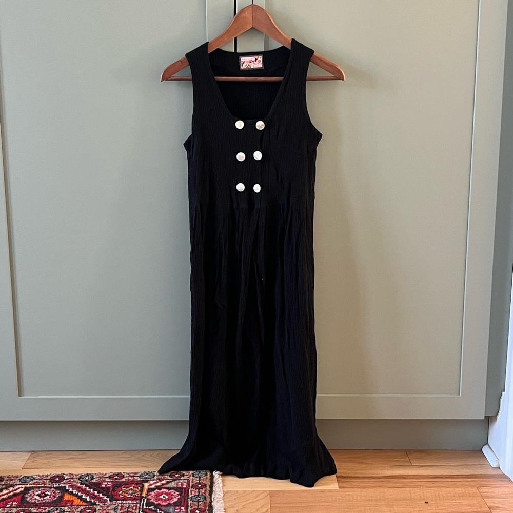 Vintage April Cornell crinkle dress
